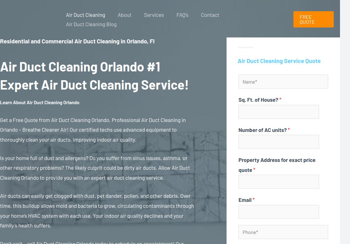Portfolio 3 Air Duct Cleaning Orlando