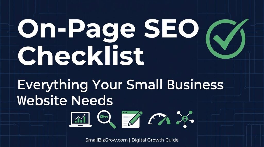 The Complete On-Page SEO Checklist Every Small Business Website Needs Right Now 1 On-page SEO checklist for small business websites