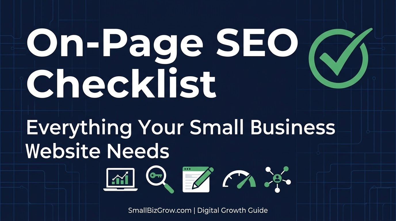 On-page SEO checklist for small business websites